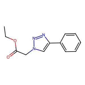 Ethyl 2-(4-phenyltriazol-1-yl)acetate structure