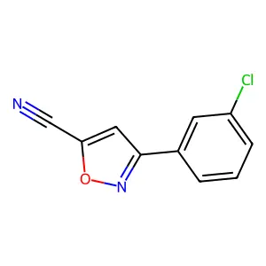 3-(3-Chlorophenyl)-1,2-oxazole-5-carbonitrile structure