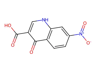 4-Hydroxy-7-nitroquinoline-3-carboxylic acid structure