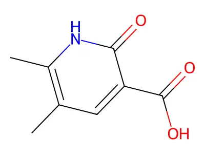 5,6-Dimethyl-2-oxo-1,2-dihydropyridine-3-carboxylic acid structure