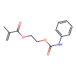 2-(((Phenylamino)carbonyl)oxy)ethyl methacrylate structure