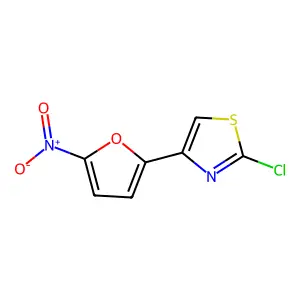 2-Chloro-4-(5-nitro-2-furyl)thiazole structure