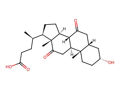 3alpha-Hydroxy-7,12-dioxo-5beta-cholan-24-oic Acid structure