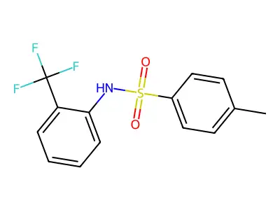 4-methyl-N-[2-(trifluoromethyl)phenyl]benzenesulfonamide structure