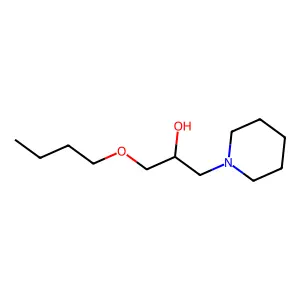 1-Butoxy-3-(piperidin-1-yl)propan-2-ol structure