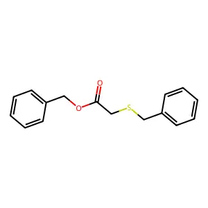 Acetic acid, [(phenylmethyl)thio]-, phenylmethyl ester structure