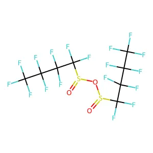 1-Butanesulfinic acid, 1,1,2,2,3,3,4,4,4-nonafluoro-, anhydride structure
