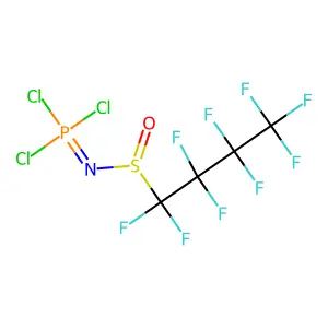 Phosphorimidic trichloride, [(nonafluorobutyl)sulfinyl]- structure