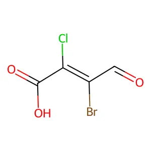 3-溴-2-氯-4-氧代-2-丁烯酸 structure