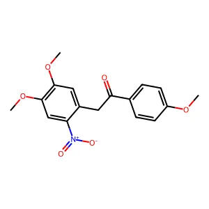 2-(4,5-Dimethoxy-2-nitrophenyl)-1-(4-methoxyphenyl)ethanone structure