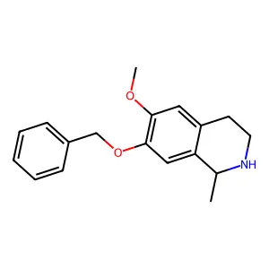 1,2,3,4-Tetrahydroisoquinoline, 7-benzyloxy-6-methoxy-1-methyl- structure
