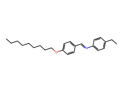 (E)-N-(4-Ethylphenyl)-1-[4-(nonyloxy)phenyl]methanimine structure
