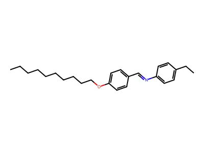 1-(4-decoxyphenyl)-N-(4-ethylphenyl)methanimine structure