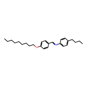 p-Nonyloxybenzylidene p-butylaniline structure