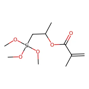 1-Methyl-2-(trimethoxysilyl)ethyl methacrylate structure