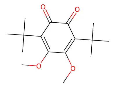 3,6-Di-tert-butyl-4,5-dimethoxycyclohexa-3,5-diene-1,2-dione structure