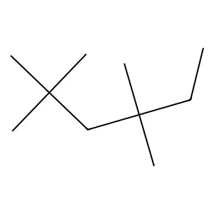 2,2,4,4-Tetramethylhexane structure