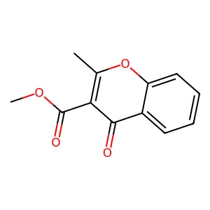 Methyl 2-methyl-4-oxo-4H-1-benzopyran-3-carboxylate structure