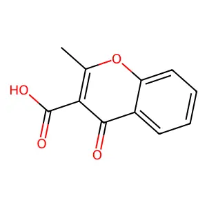 2-甲基-4-氧代-4H-1-苯并吡喃-3-甲酸 structure