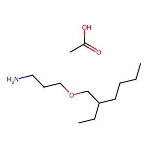 1-Propanamine, 3-[(2-ethylhexyl)oxy]-, acetate (1:1) structure