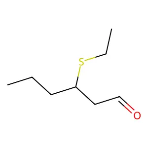3-Ethylsulfanylhexanal structure