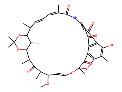 25-Desacetyl-25-ketorifamycin S 21,23-acetonide structure