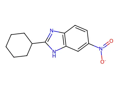2-cyclohexyl-5-nitro-1H-benzimidazole structure