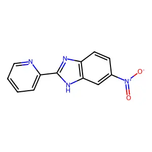 6-Nitro-2-(2-pyridyl)benzimidazole structure