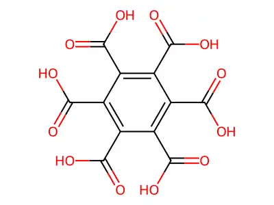 苯六甲酸 structure
