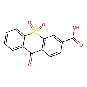9-Oxo-9H-thioxanthene-3-carboxylic acid 10,10-dioxide structure