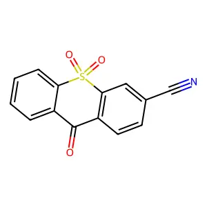9-氧代-9H-硫杂蒽-3-甲腈10,10-二氧化物 structure