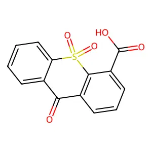 9H-Thioxanthene-4-carboxylic acid, 9-oxo-, 10,10-dioxide structure