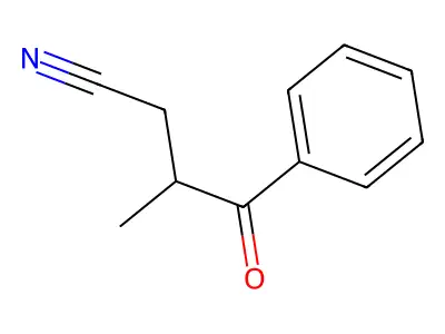 3-Methyl-4-oxo-4-phenylbutanenitrile structure