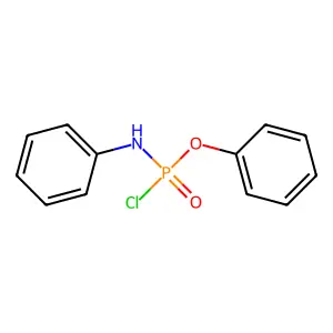 Phosphoramidochloridic acid, N-phenyl-, phenyl ester structure