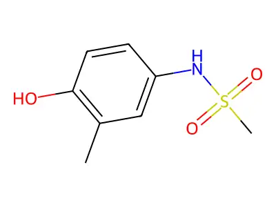 N-(4-hydroxy-3-methylphenyl)methanesulfonamide structure