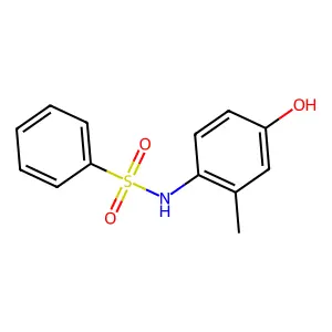 N-(4-hydroxy-2-methylphenyl)benzenesulfonamide structure