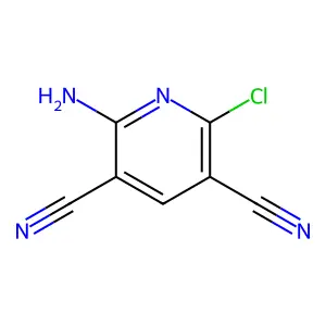 2-Amino-6-chloropyridine-3,5-dicarbonitrile structure