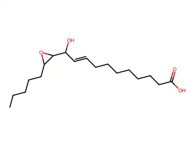 11-Hydroxy-11-(3-pentyloxiran-2-yl)undec-9-enoic acid structure