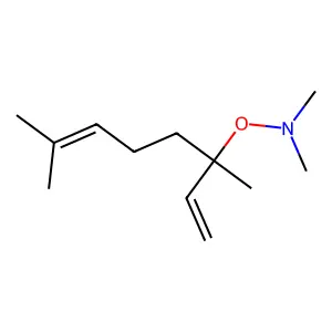N-[(3,7-Dimethylocta-1,6-dien-3-yl)oxy]-N-methylmethanamine structure