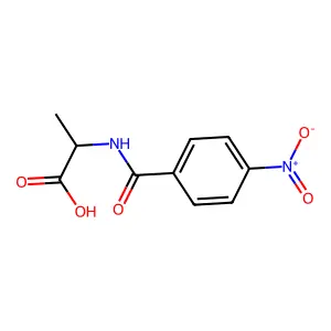 4-Nitrobenzoylalanine structure