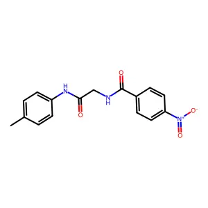 N-[2-(4-methylanilino)-2-oxoethyl]-4-nitrobenzamide structure