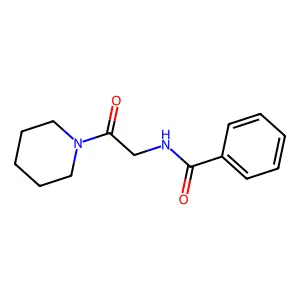 N-(2-oxo-2-piperidin-1-ylethyl)benzamide structure