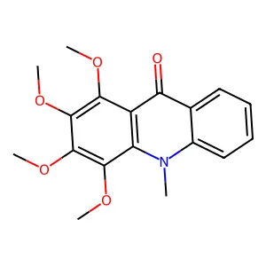 蜜茱萸次碱 structure
