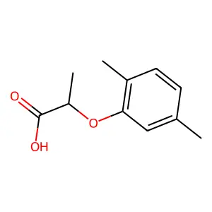 (2R)-2-(2,5-dimethylphenoxy)propanoic acid structure
