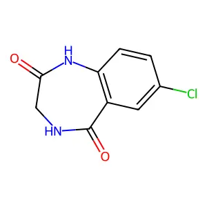 7-Chloro-3H-1,4-benzodiazepin-2,5(1H,4H)-dione structure