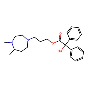 3-(4,5-Dimethyl-1,4-diazepan-1-yl)propyl 2-hydroxy-2,2-diphenylacetate structure