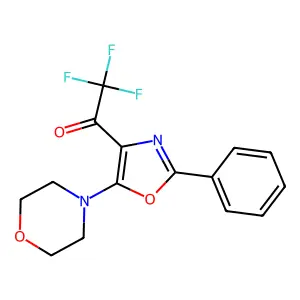 Ethanone, 2,2,2-trifluoro-1-[5-(4-morpholinyl)-2-phenyl-4-oxazolyl]- structure
