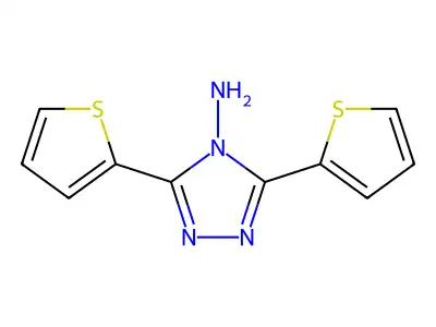 3,5-di(2-thienyl)-4H-1,2,4-triazol-4-amine structure