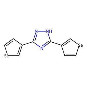 3,5-di(selenophen-3-yl)-1H-1,2,4-triazole structure