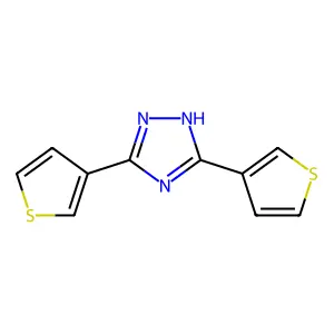 3,5-di(thiophen-3-yl)-1H-1,2,4-triazole structure